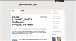Desktop Screenshot of eddiewelker.com