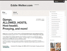 Tablet Screenshot of eddiewelker.com
